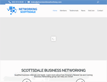 Tablet Screenshot of networkingscottsdale.com